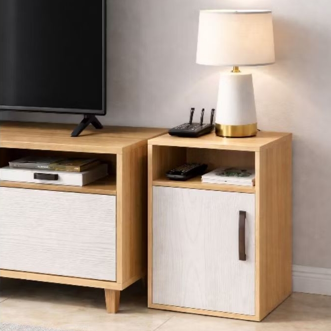 meja nakas/lemari nakas/rak lemari buku/lemari kayu mini/rak buku kayu/rak minimalis