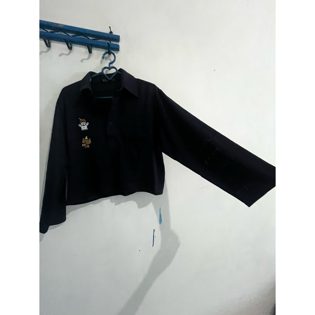 polo crop finish cewe panjang-pendek