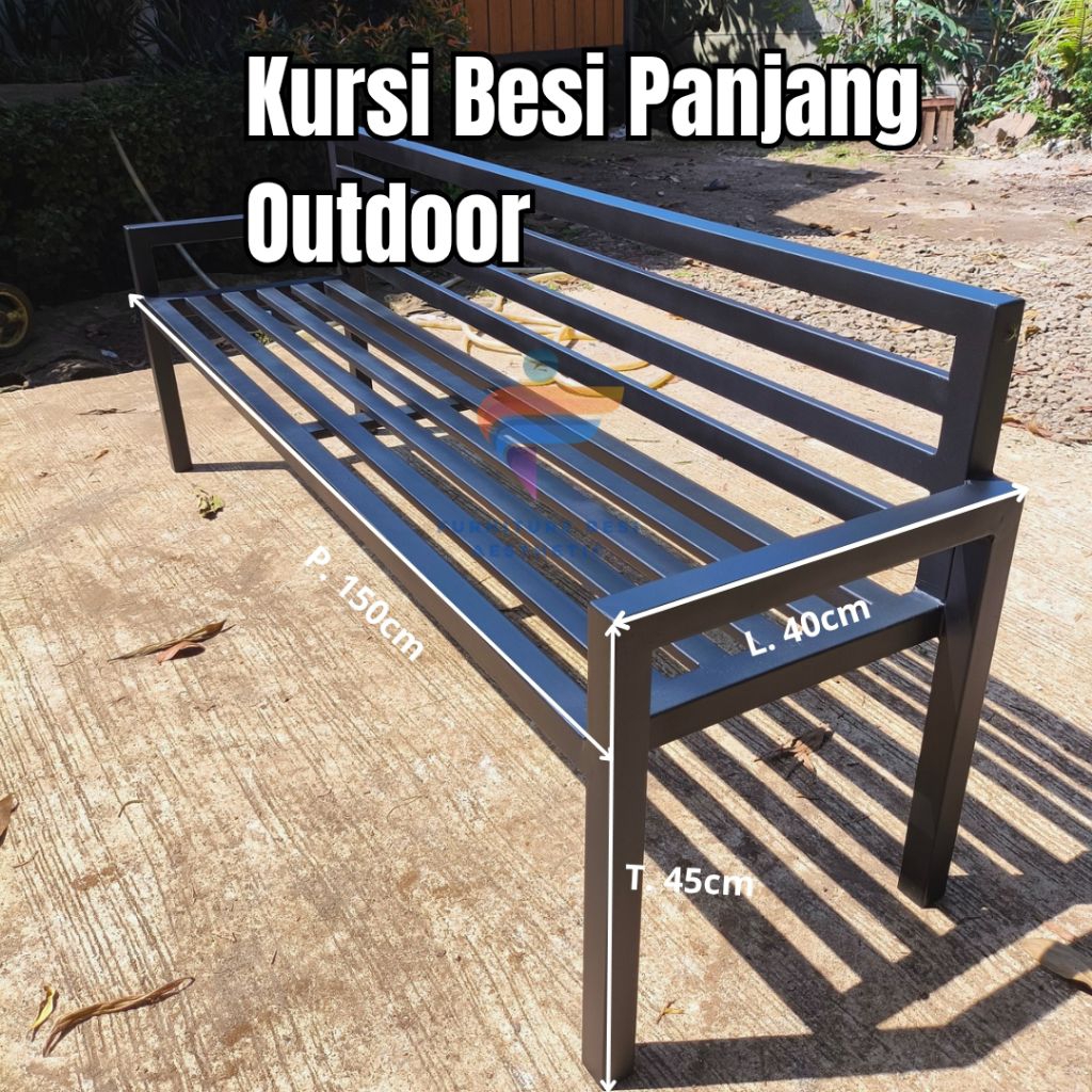 Kursi Teras Depan Rumah | Kursi Besi Teras Minimalis | Kursi Besi Panjang