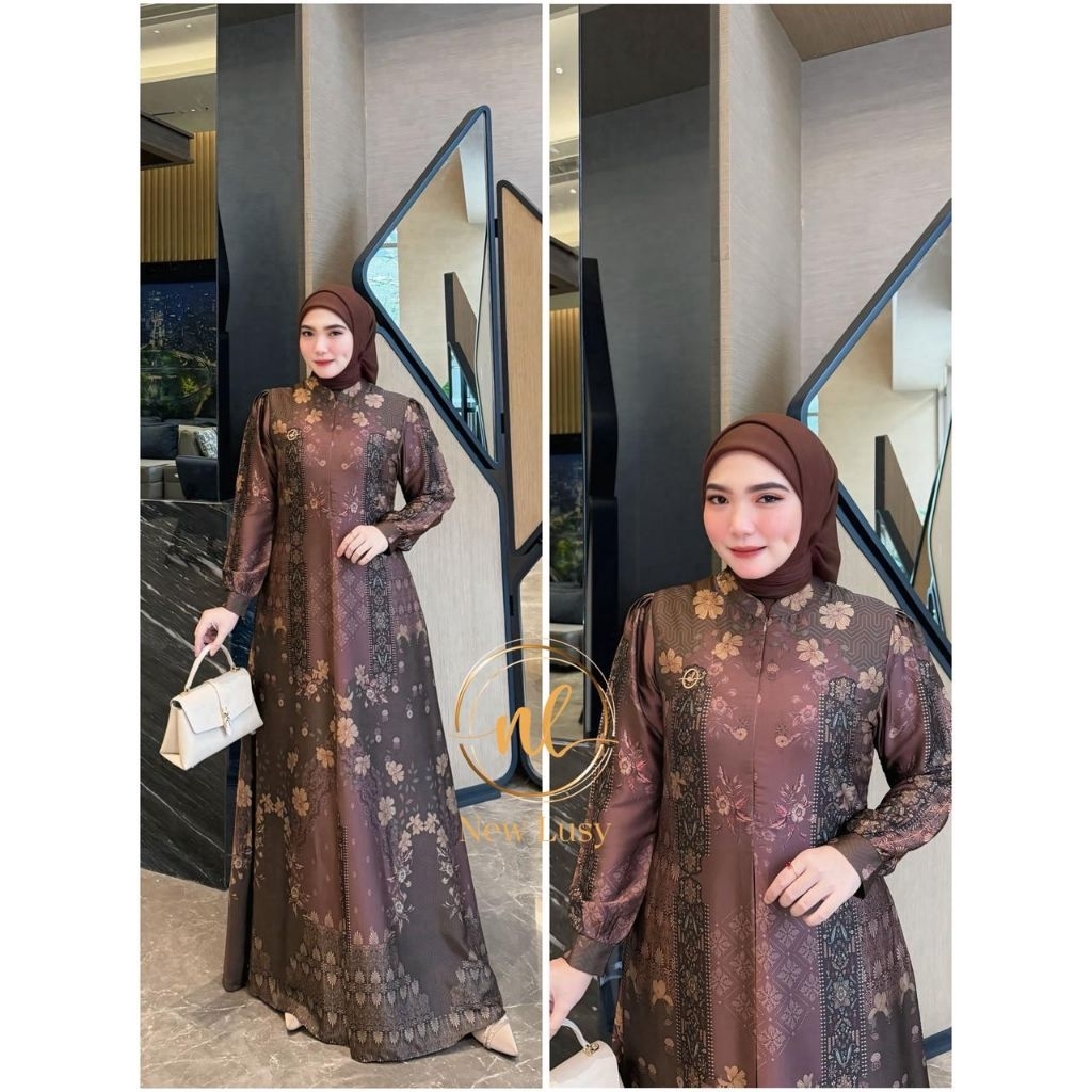 LIVINA DRESS GAMIS SIMPEL ELEGAN BY NEW LUSY