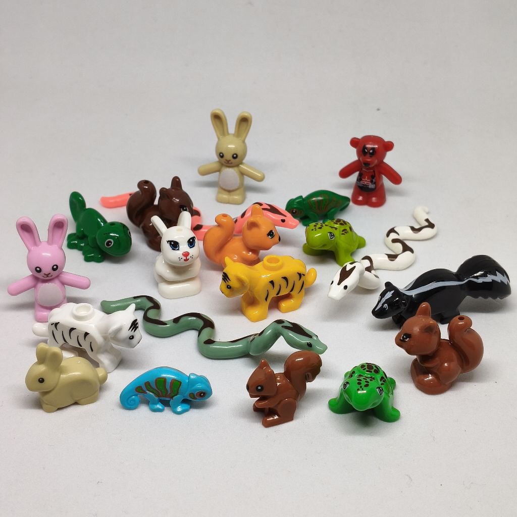 Mainan Balok Susun Miniatur Aneka Hewan Unik dan Lucu