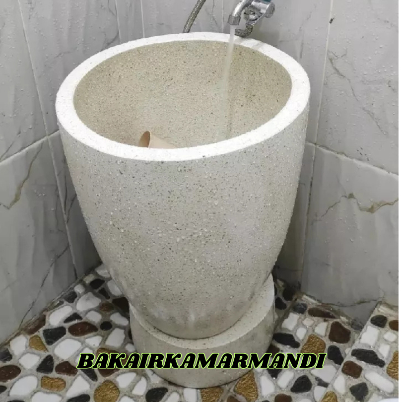 BAK AIR KAMAR MANDI | PACKING KAYU PENGIRIMAN BAK MANDI TERASO | BAK MANDI TERRAZZO MINIMALIS