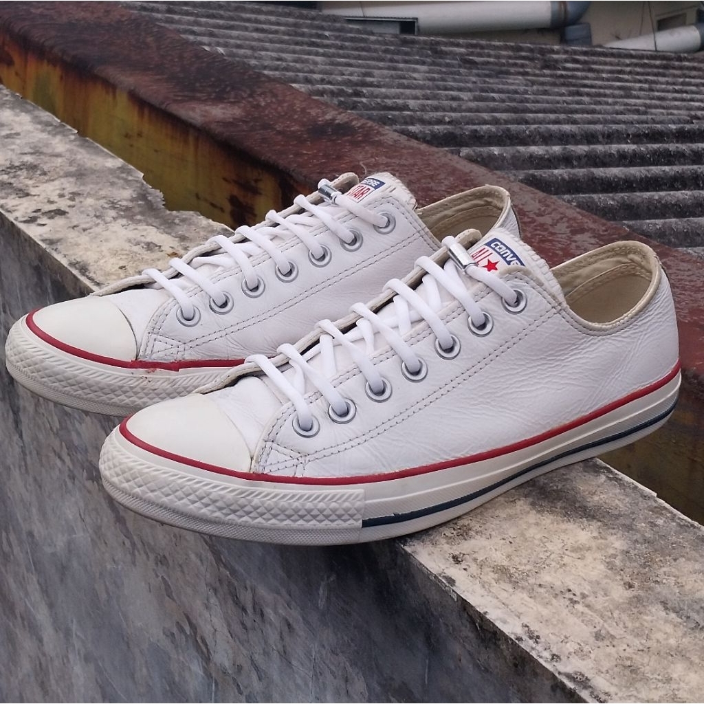Converse Chuck Taylor All Star Ox White Leather Low-top