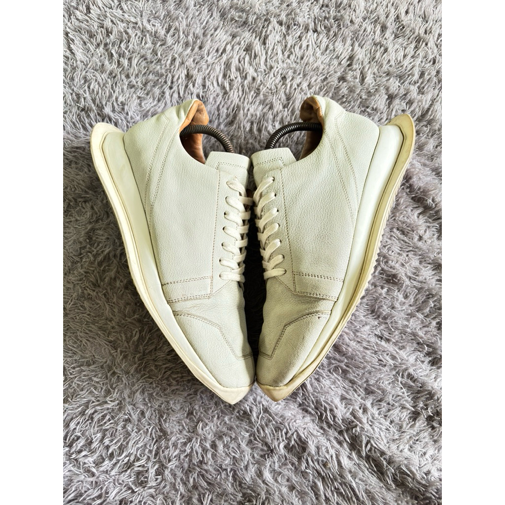 sepatu Rick owens milk leather size 42/28cm AUTHENTIC mulus