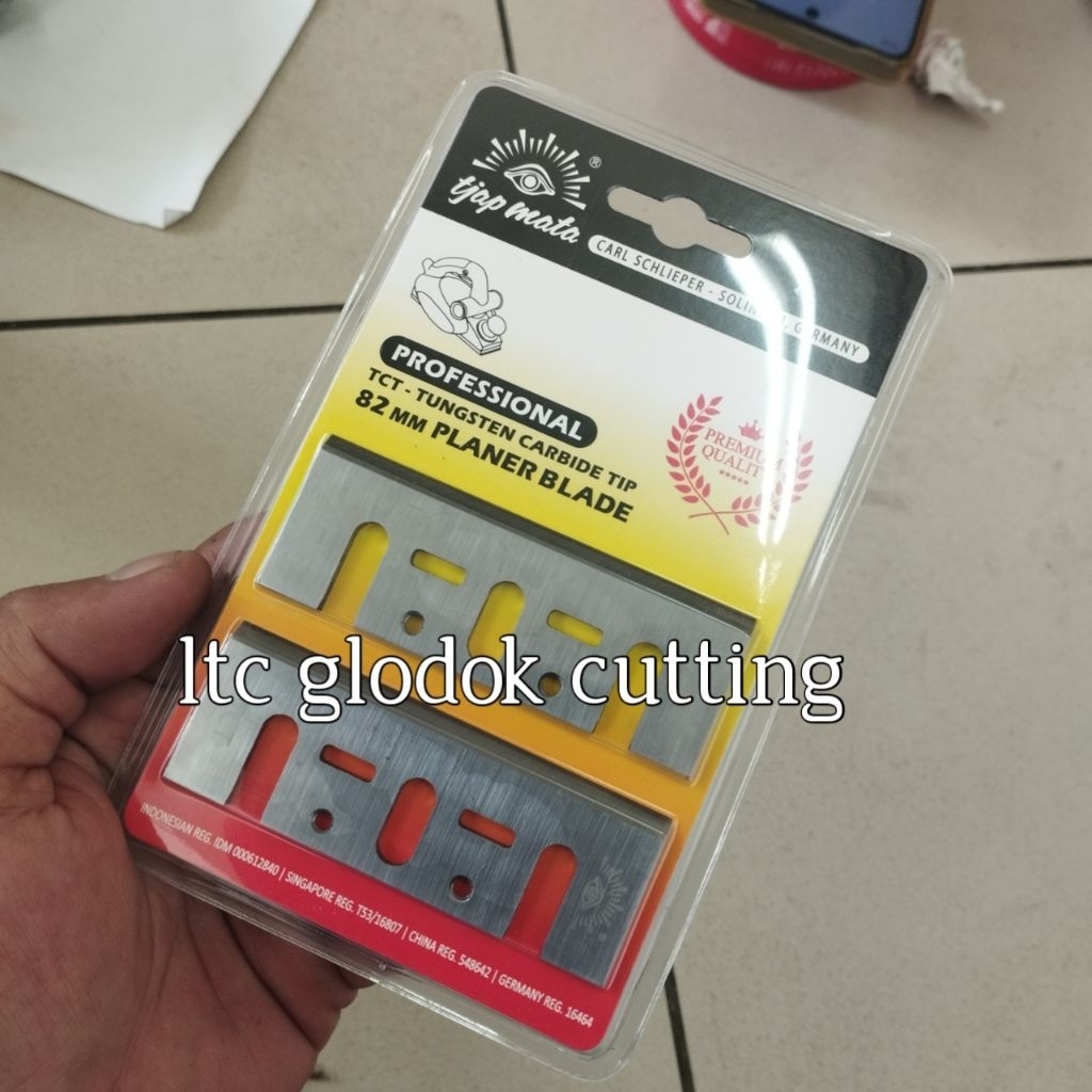 original germany tct mata pisau mesin serut ketam tangan 82 mm/pisau ketam 82mm tct tjap mata