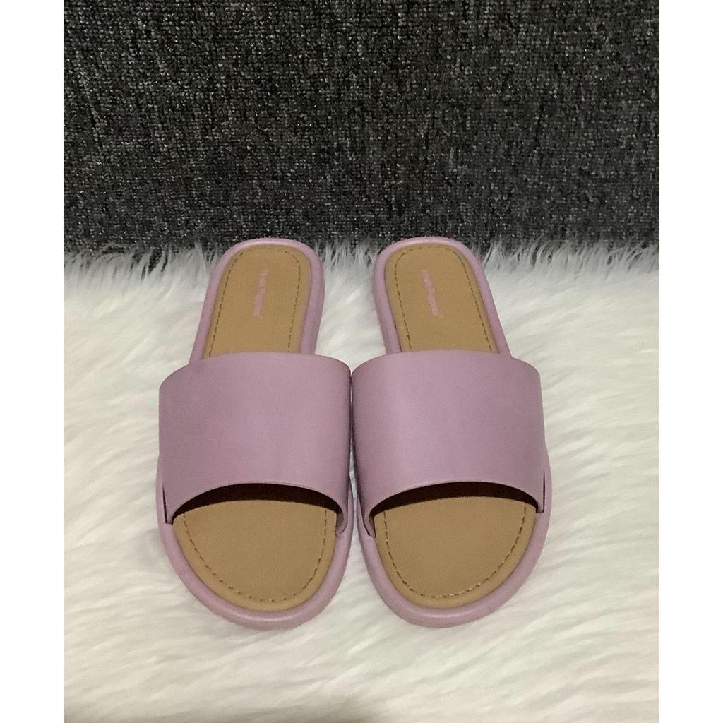 PSPGN.CO | original branded hush puppies candy lilac sandal wanita flat slide kasual korean look
