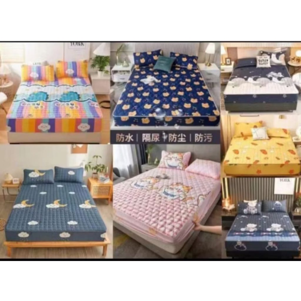 SPREI WATERPROOF SPREI ANTI OMPOL SPREI ANTI AIR 180x200cm