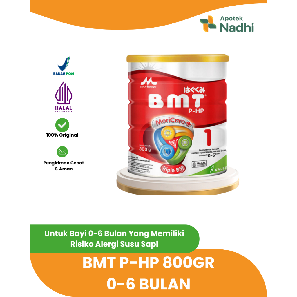MORINAGA BMT PHP Susu Formula Bayi 0-6 Bulan Anti Alergi | 400g & 800g | Protein Terhidrolisa