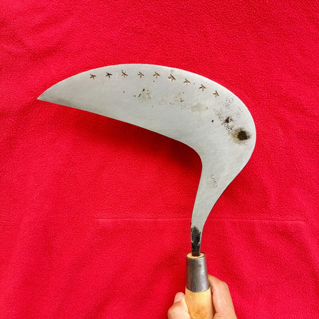 Arit pengaritan rumput baja isin lapis 3 full tembus sepuhan full tajam sampai kecil