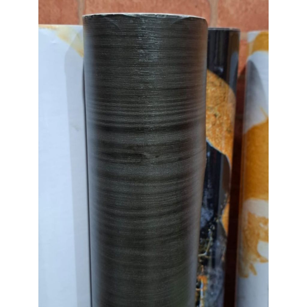 Wallpaper Sticker Kayu Hitam Pvc Sheet Stiker Meja Lemari Pintu Kayu Triplek Dinding Lantai