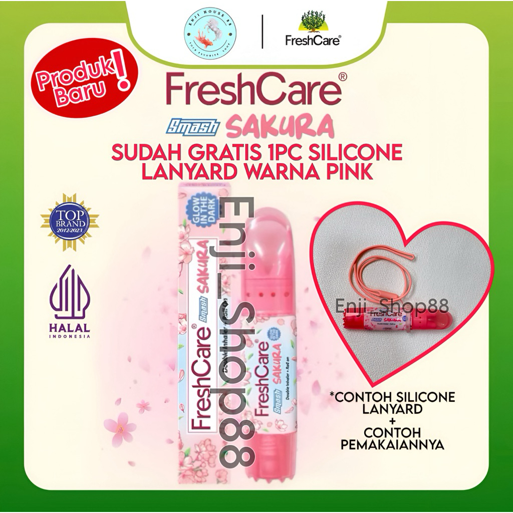[ GRATIS SILICONE LANYARD ] FRESHCARE SMASH SAKURA INHALER GRATIS SILICONE LANYARD FRESHCARE SMASH F