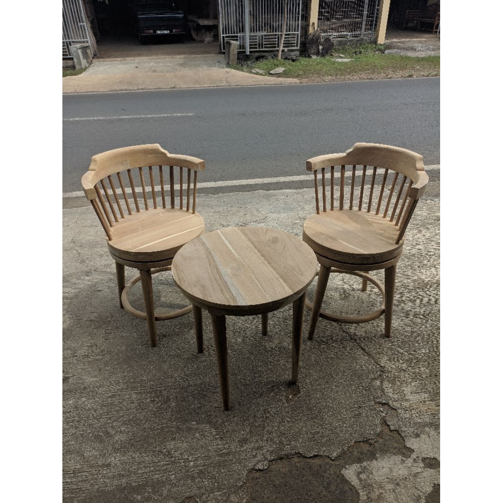 Kursi Teras putar | kursi santai | satu set