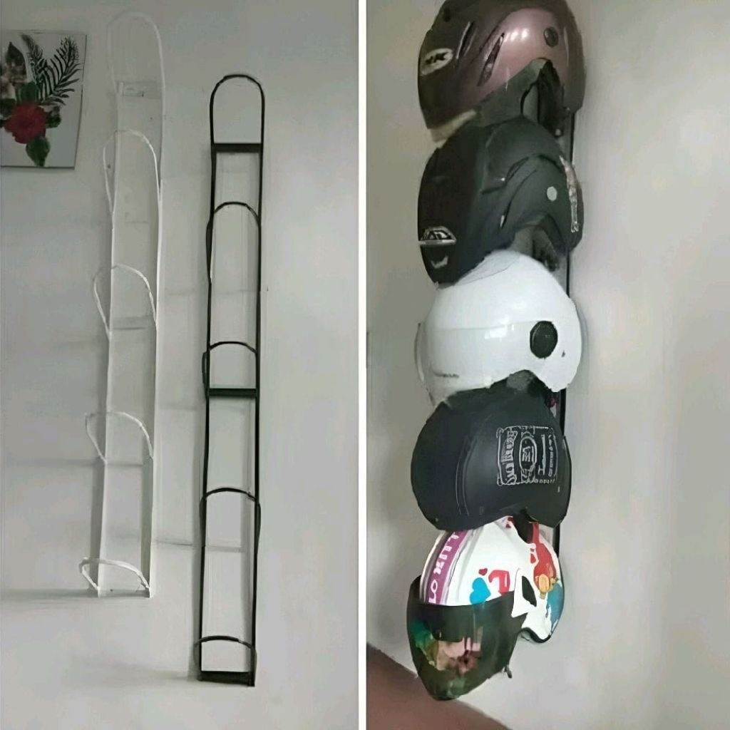 Rak helm gantung 5 susun serbaguna 100 cm