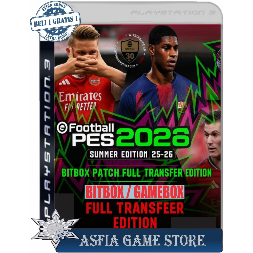 PES 2026 Bitbox Gembox Patch Summer Update DVD Kaset Game PS3 PKG CFW HEN MULTIMAN