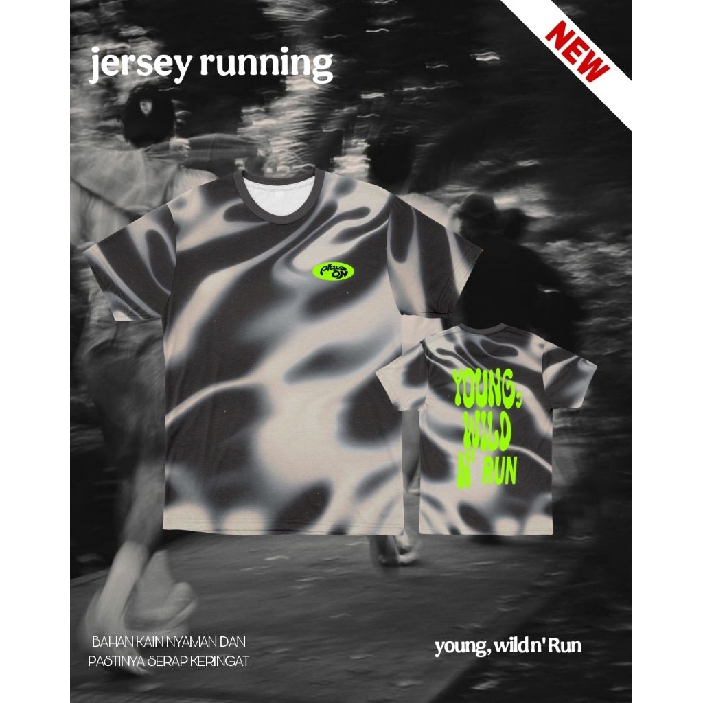 JERSEY RUN RUNNING LARI FULLPRINTING KALCER KEREN (free custom)