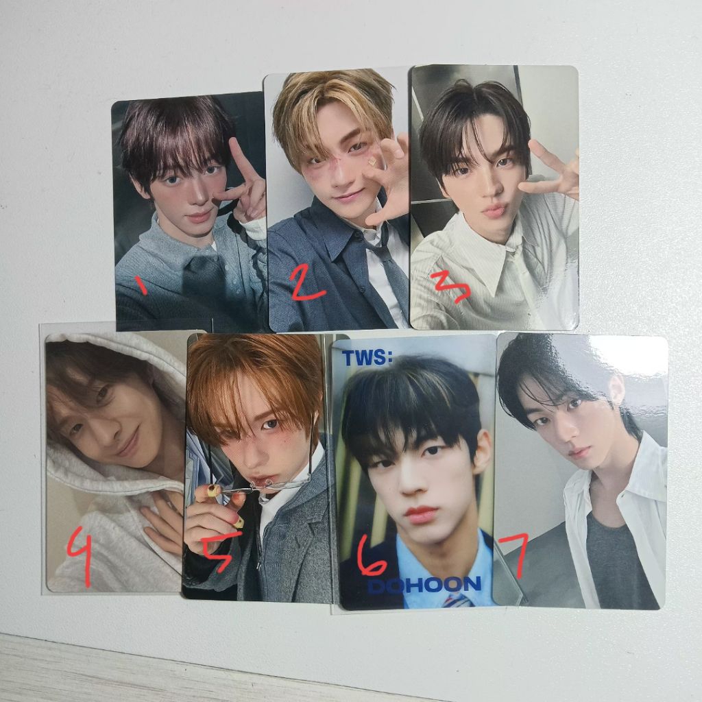 photocard official tws dohoon Hanjin kyungmin juhoon shinyu