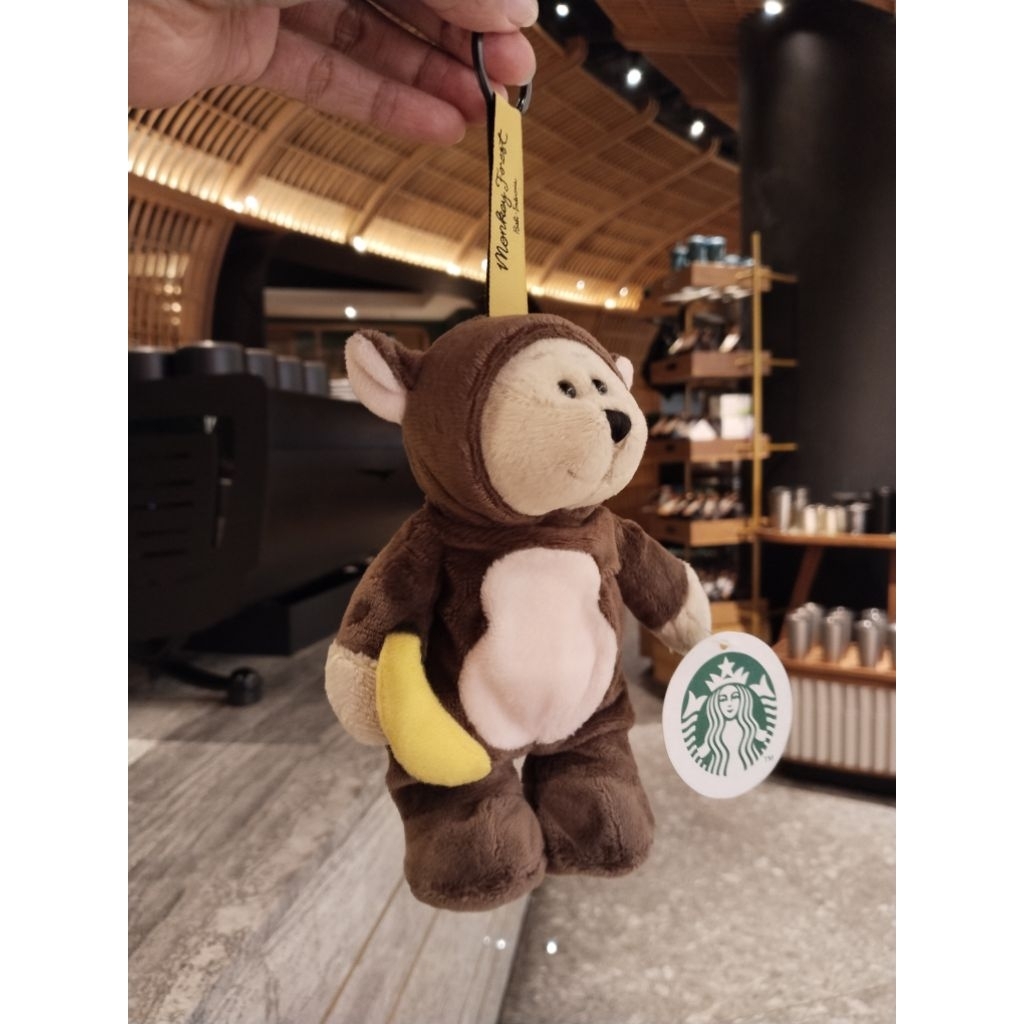Starbucks Bali Dewata Monkey Keychain Limited Edition Only In Bali
