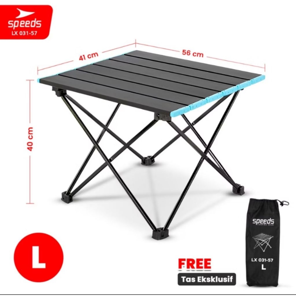 meja lipat portable outdoor speeds ukuran L
