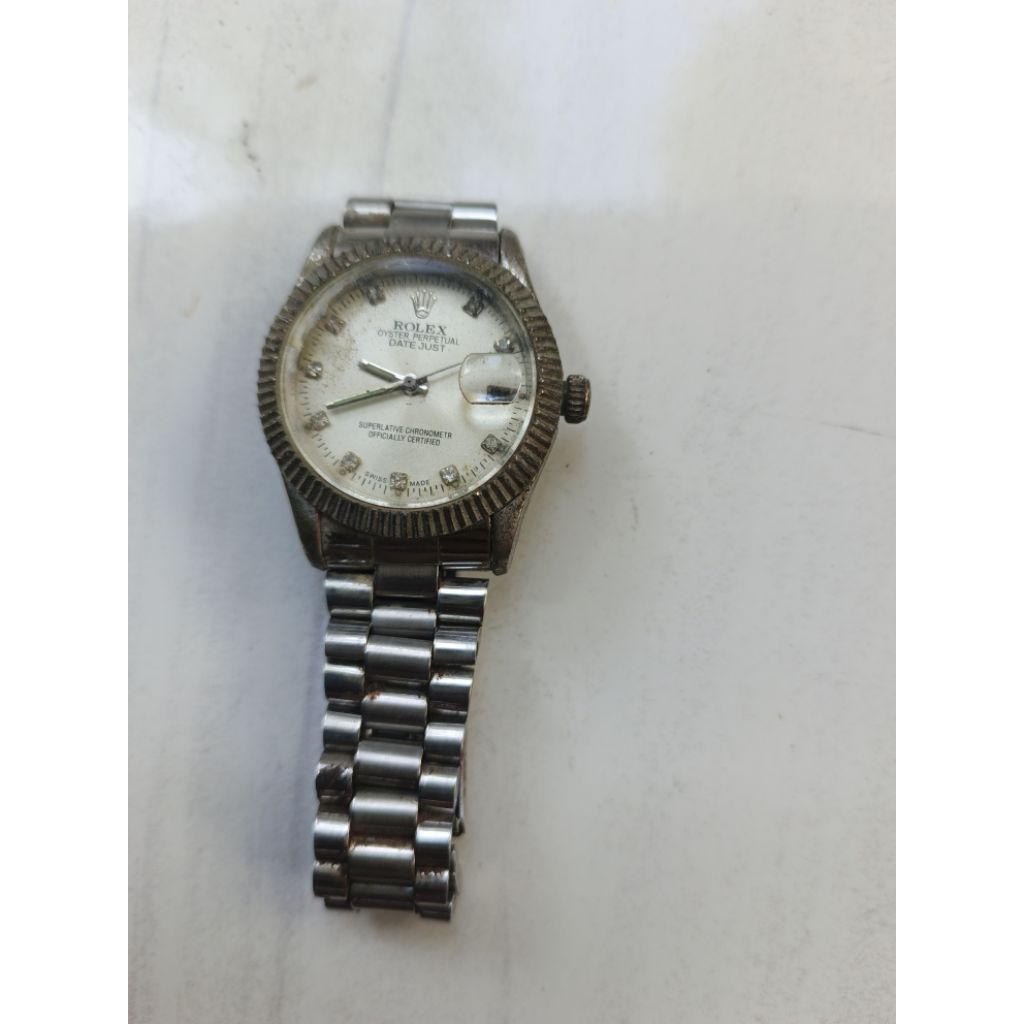 jam tangan otomatis merk rolex second layak