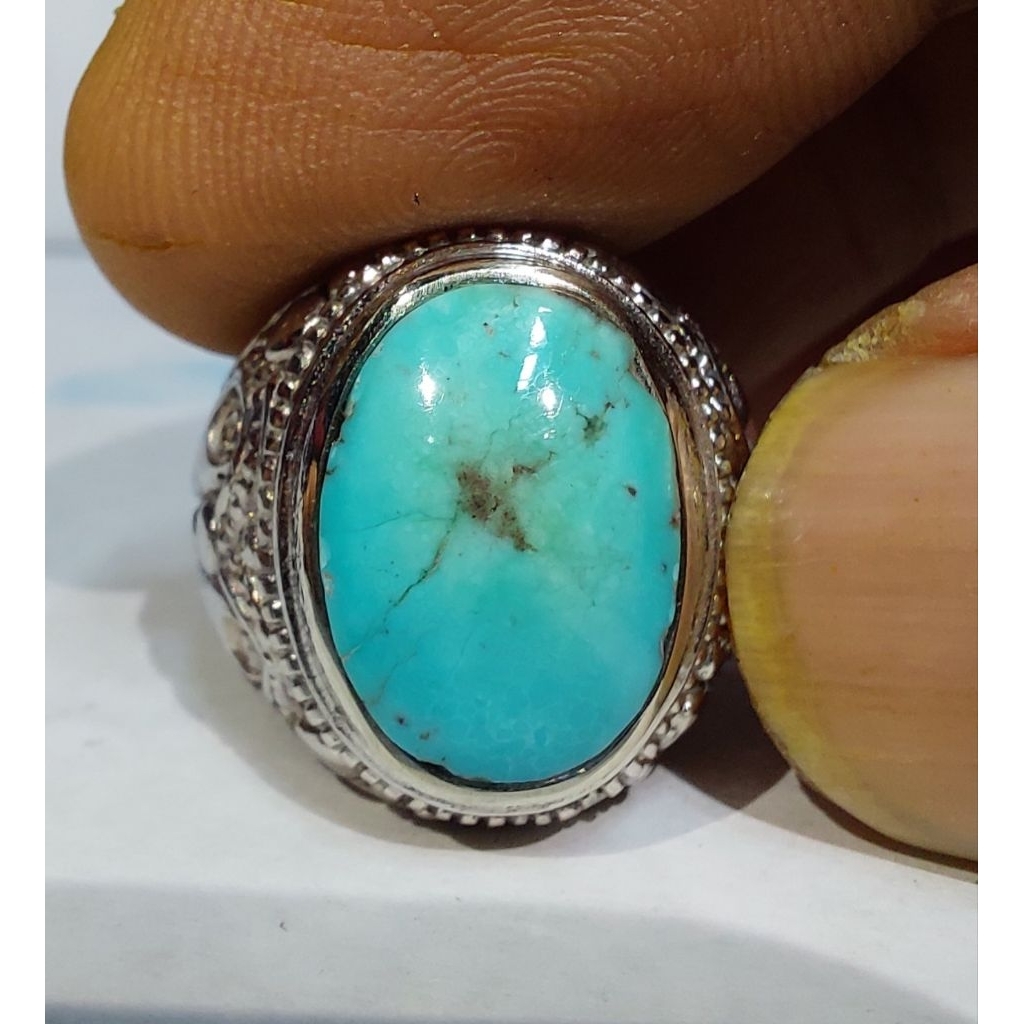 PIRUS PERSIA BIRU LAUT GRADASI EST DIM 14,5x10x6 RING 7