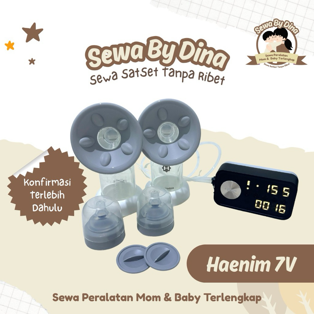 SEWA POMPA ASI HAENIM 7V POMPA ASI ELEKTRIK TANPA SAKIT