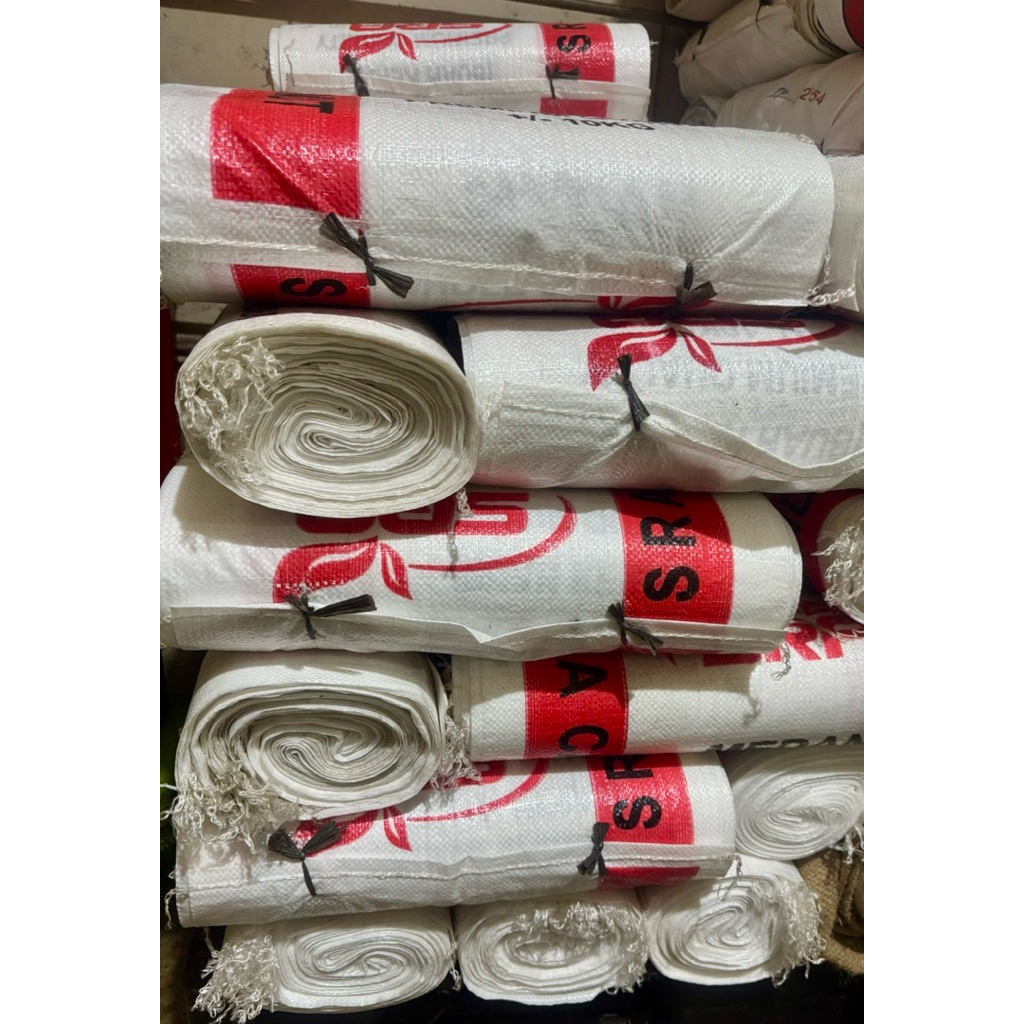 Karung Plastik 10kg BARU (Reject Sablon/Salah Cetak/Lari Benang) - Karung Paket Belanja & Media Tana