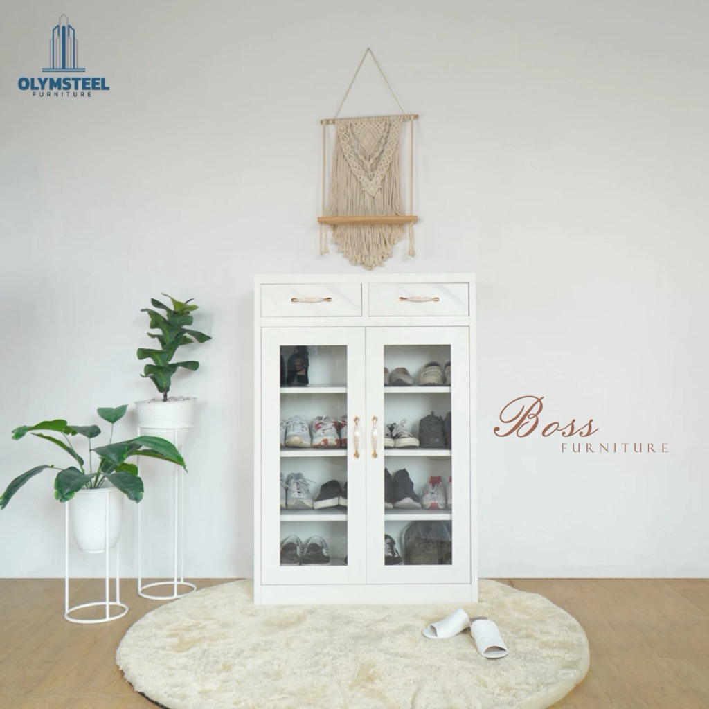 Rak Sepatu Besi Tebal Minimalis modern SR 001 OLMYSTEEL