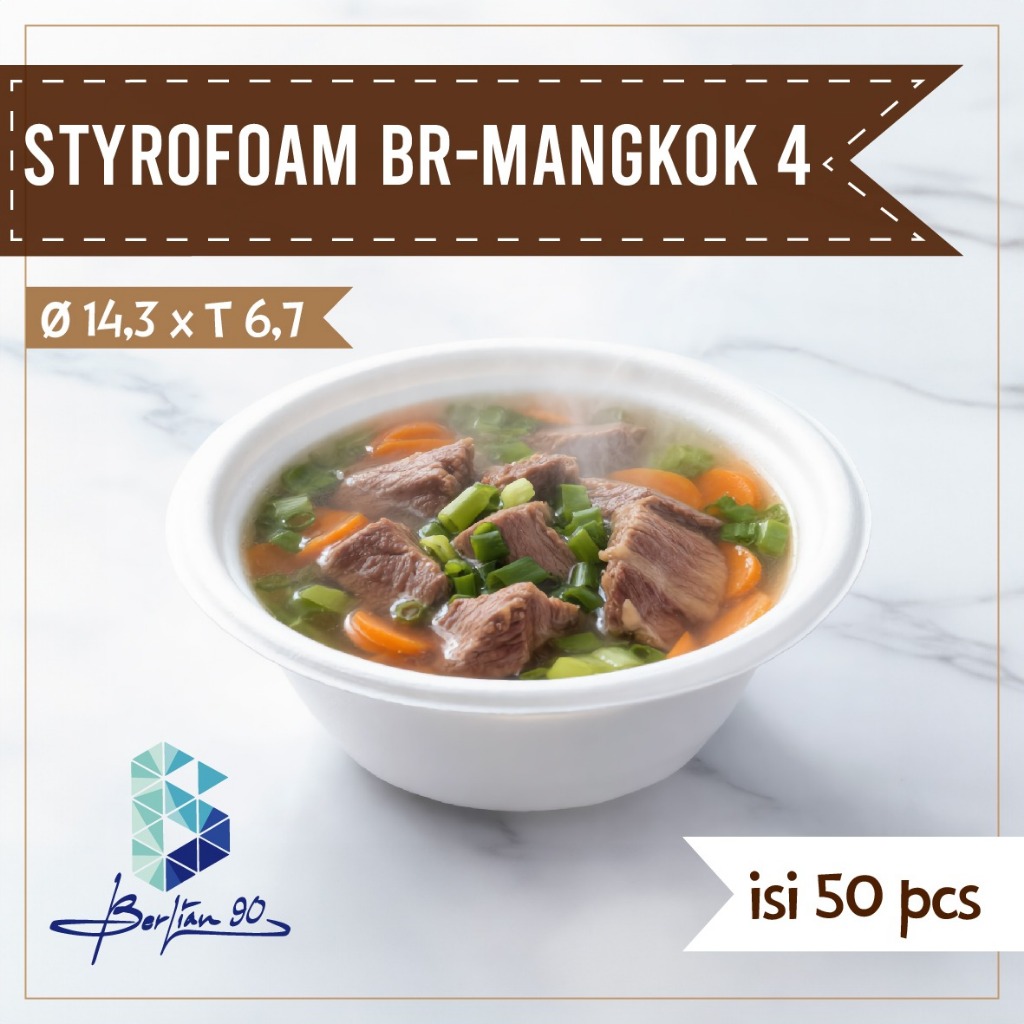 ( PACK ) Mangkok Styrofoam Untuk Baso Sop / Mangkok foam / Mangkok Gabus Sterofoam