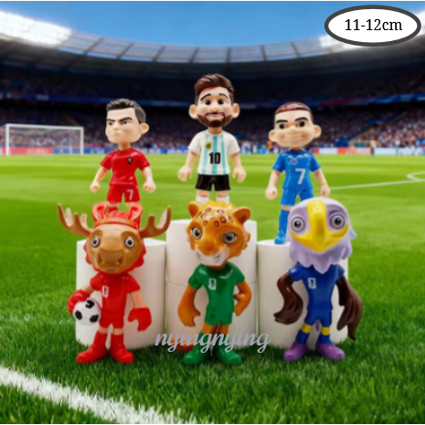 Action Figure World Cup Mascots set 6pcs