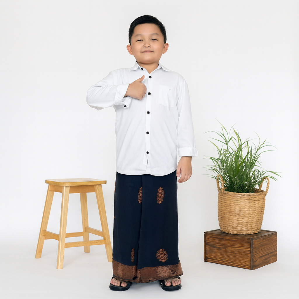 Sarung Anak Laki Laki 2 3 5 7 10 Tahun Instan Rok karet Pinggang Praktis Santri Bahan Adem dan Jatuh