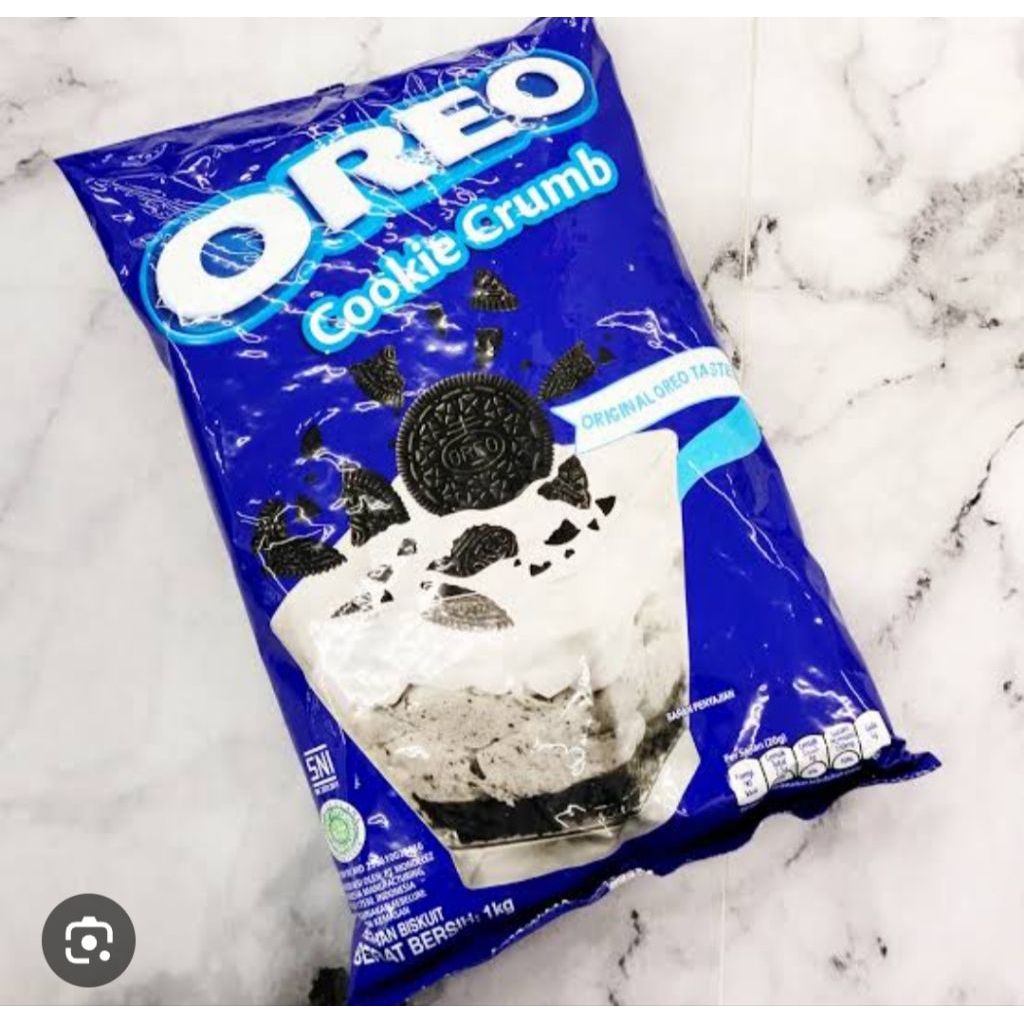 Oreo Crumb Cookie 1 KG - Bubuk Kasar Biskuit Asli, Tanpa Krim, Cocok untuk Toping