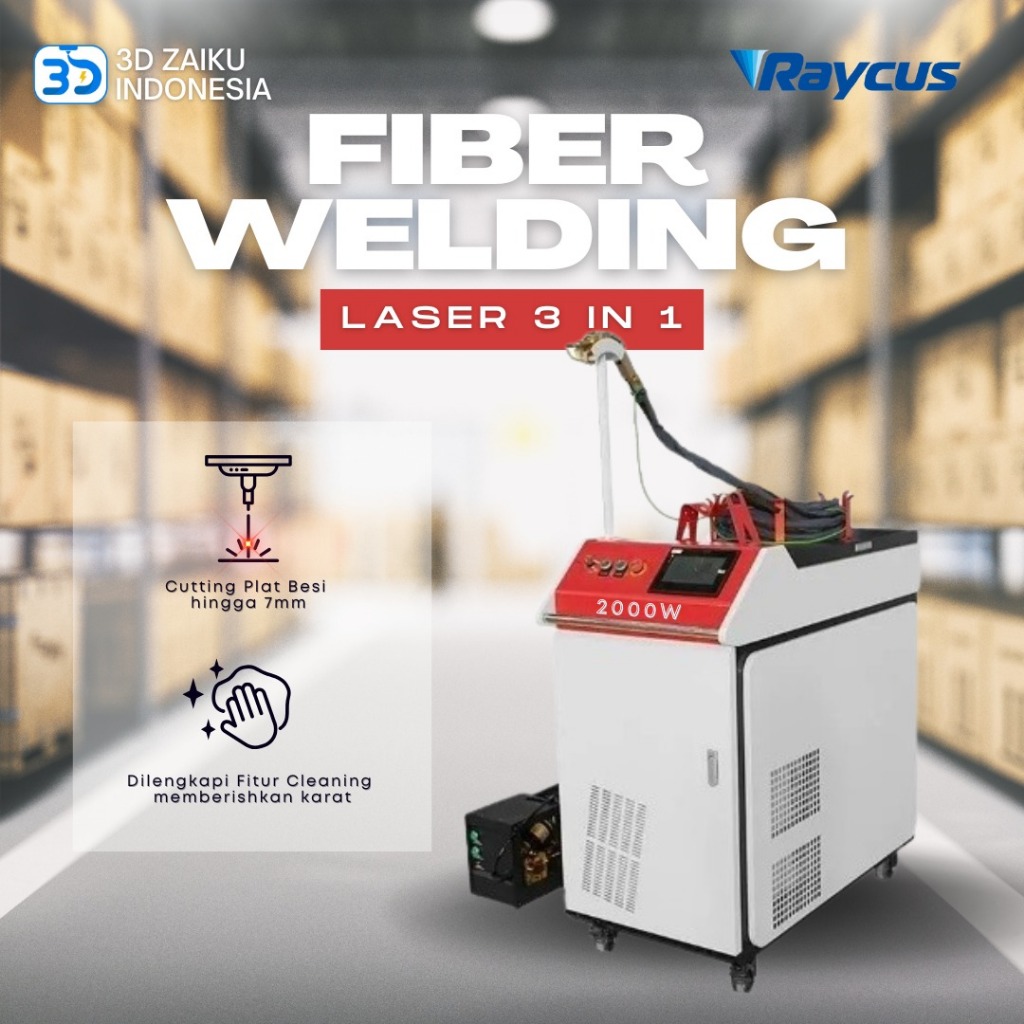 ZKLabs Fiber Welding Laser 2000W Handheld Laser 4 in 1 Mesin Las Fiber