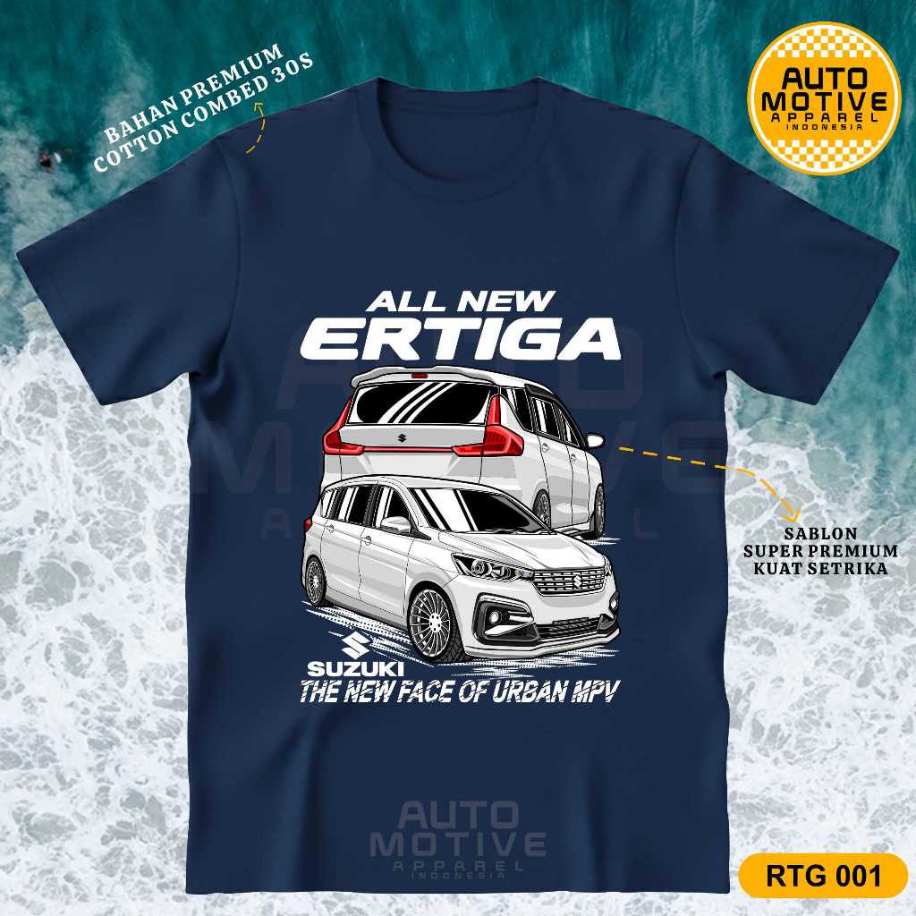 AUTOMOTIVE APPAREL Kaos Ertiga Tshirt baju mobil Suzuki All New Ertiga RTG001