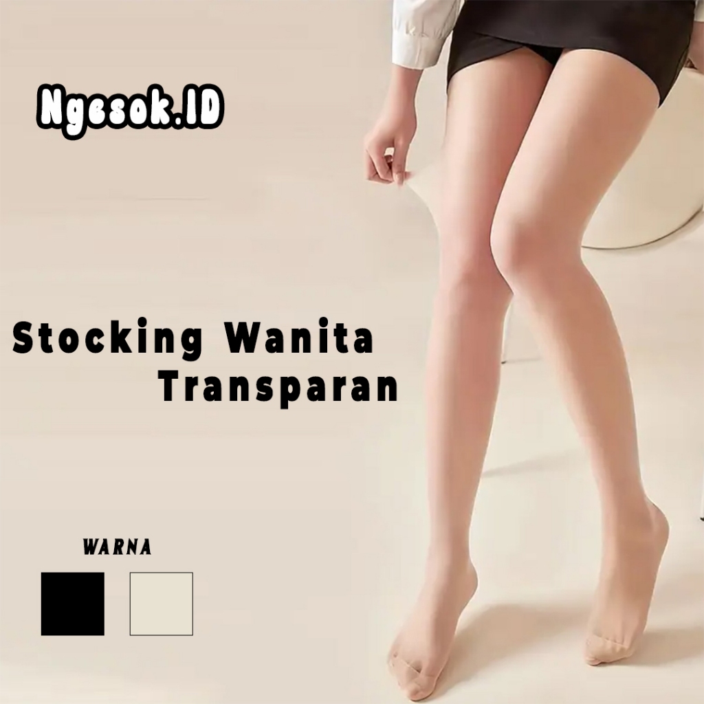 Ngesok.ID Stocking Celana Wanita Tipis Transparans Lembut Untuk Penutup Bekas Luka Muat BB s/p 80 KG