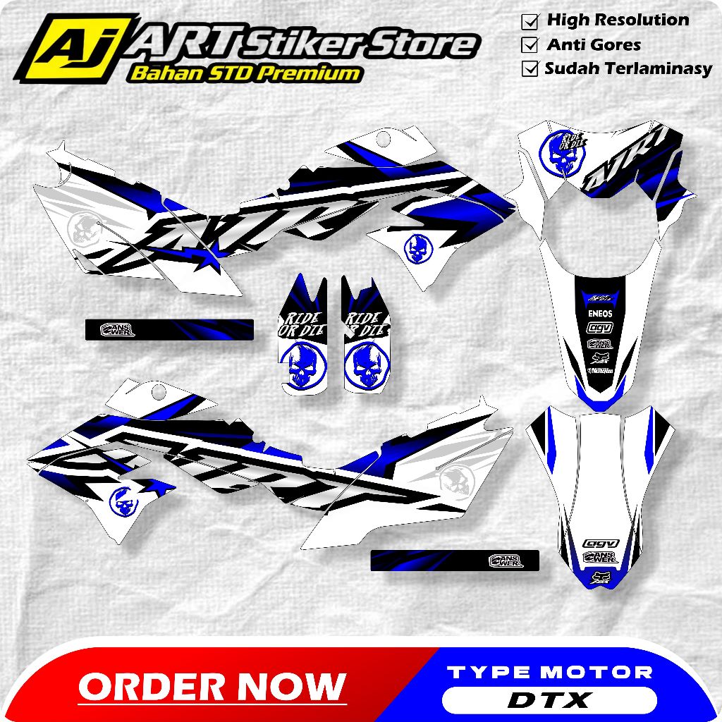 DECAL DTRACKER FULL BODY - STIKER MOTOR DTX 150 - DECAL DTRACKER