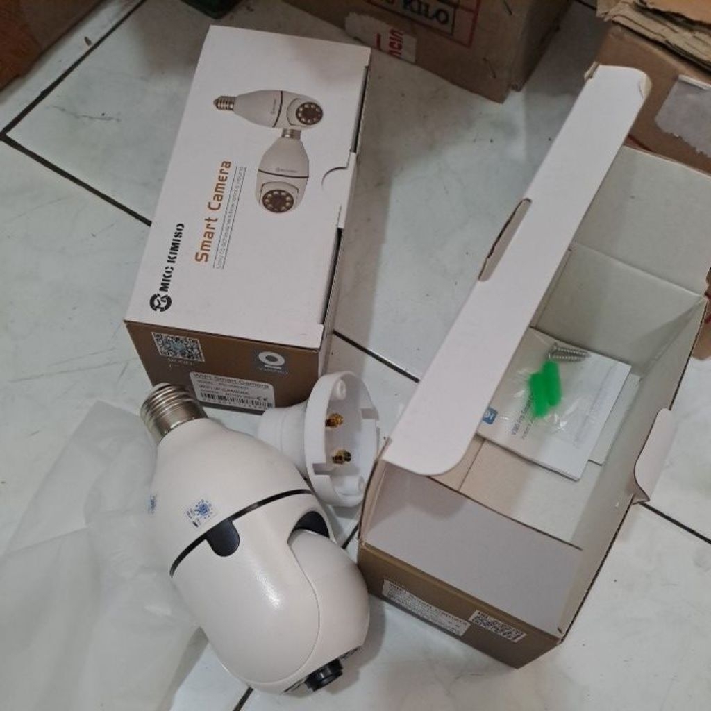 cctv bola lampu mkc kimiso v380 e27