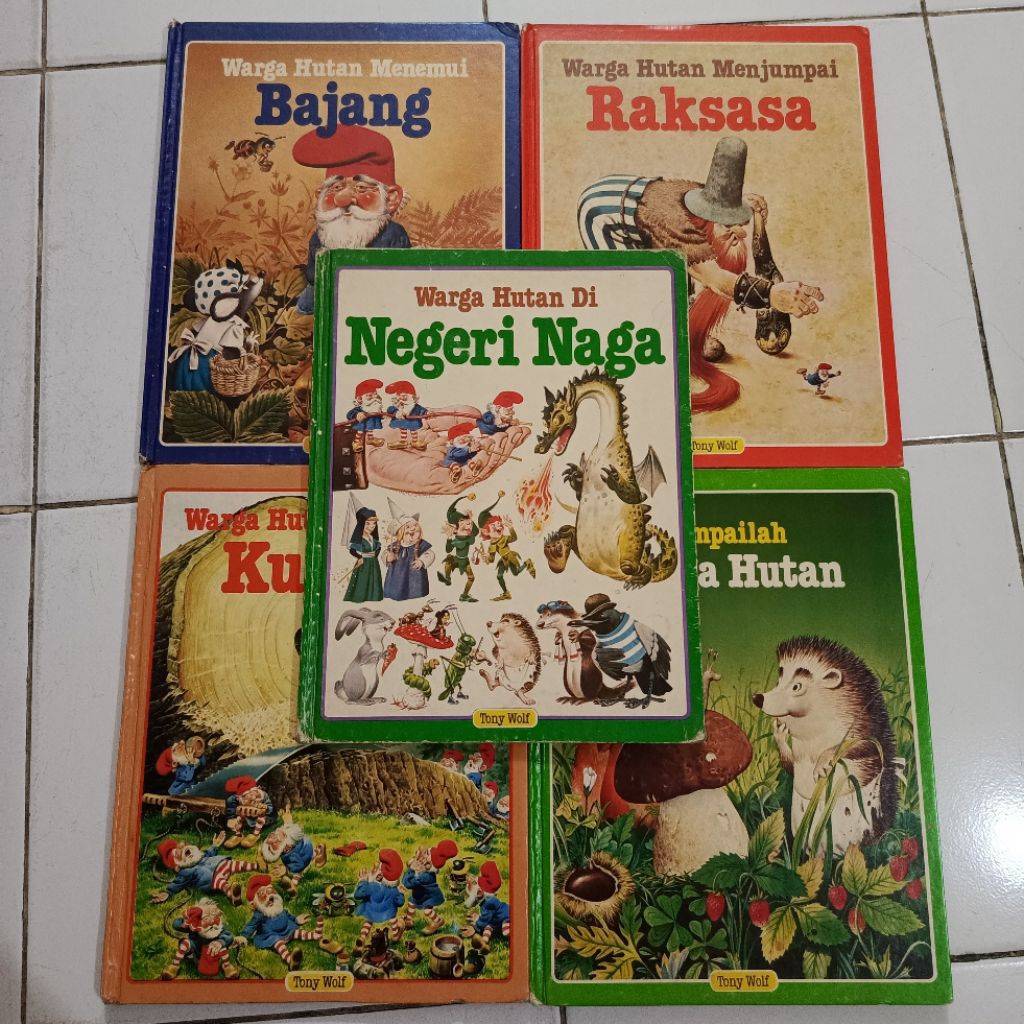 Seri Tony Wolf Warga Hutan Paket 5 Buku