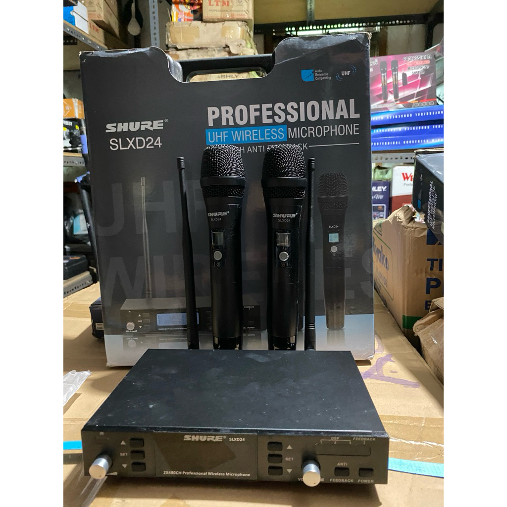 MIC SHURE SLXD24 UHF WIRELESS