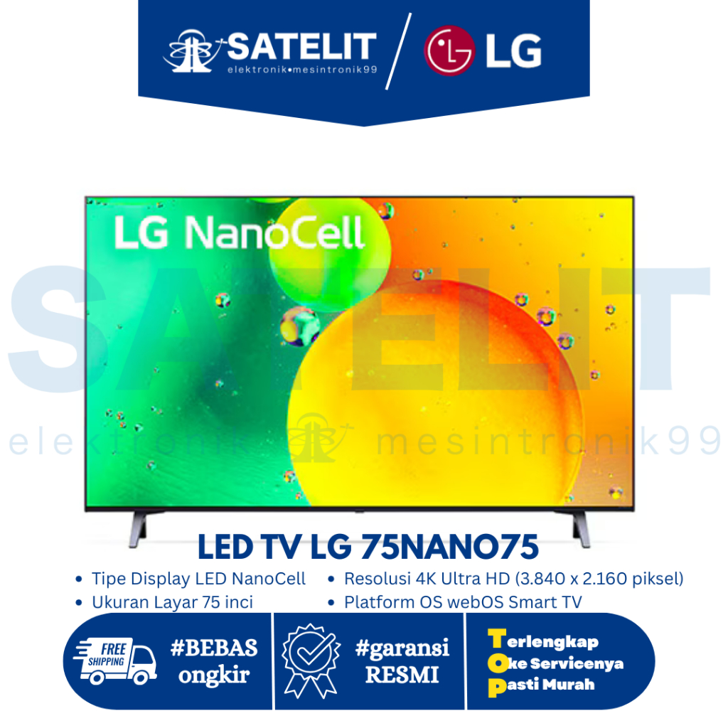 TELEVISI / LED TV / LG 75NANO75/ PROMO / MURAH