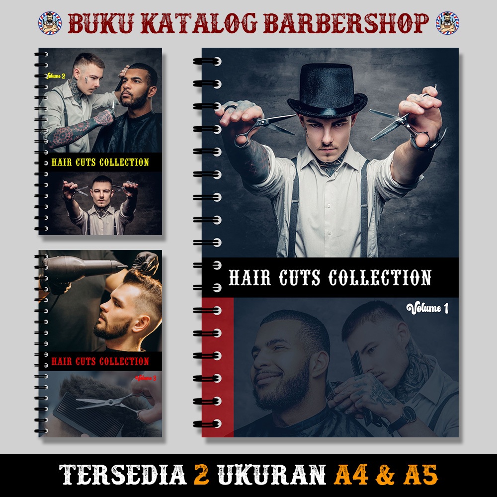 Buku Barbershop Haircut Katalog Model Pangkas Rambut Pria