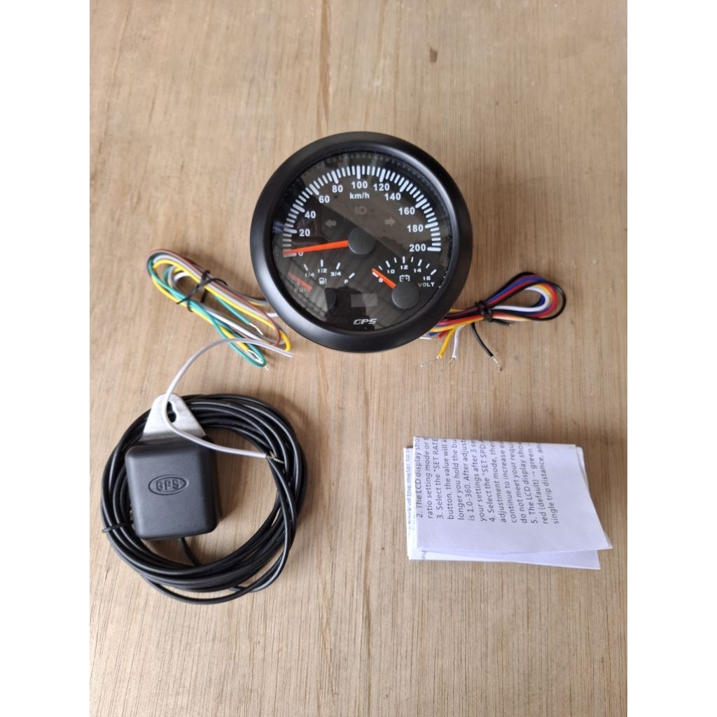 SPEDOMETER GPS V3 VOLTMETER INDIKATOR BAHAN BAKAR ODOMETER