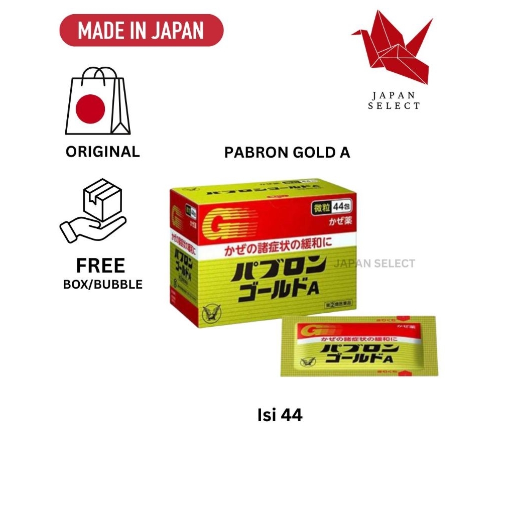 Pabron Gold A Powder 44 Sachet Obat Flu Pilek Demam Asli Jepang Original Best Seller EXP 2028