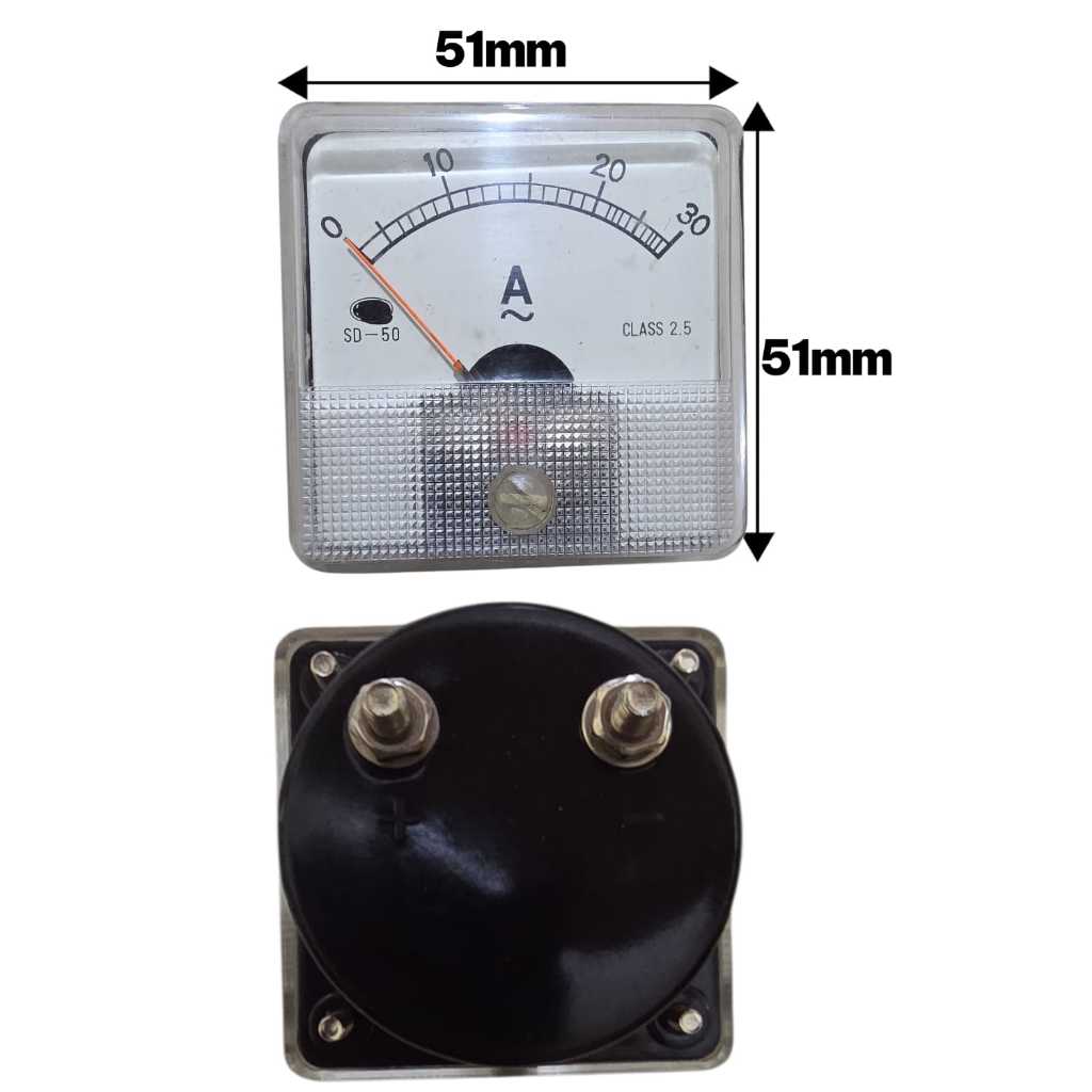TERMURAH Analog Ampere Meter Analog Amperemeter ANALOG DC 30A/30.000 mA Efisien Energi 011