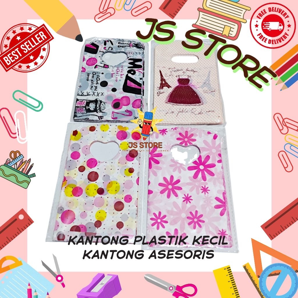 Kantong Plastik Accessoris Asesoris / Kantong Plastik Fancy Gambar Lucu