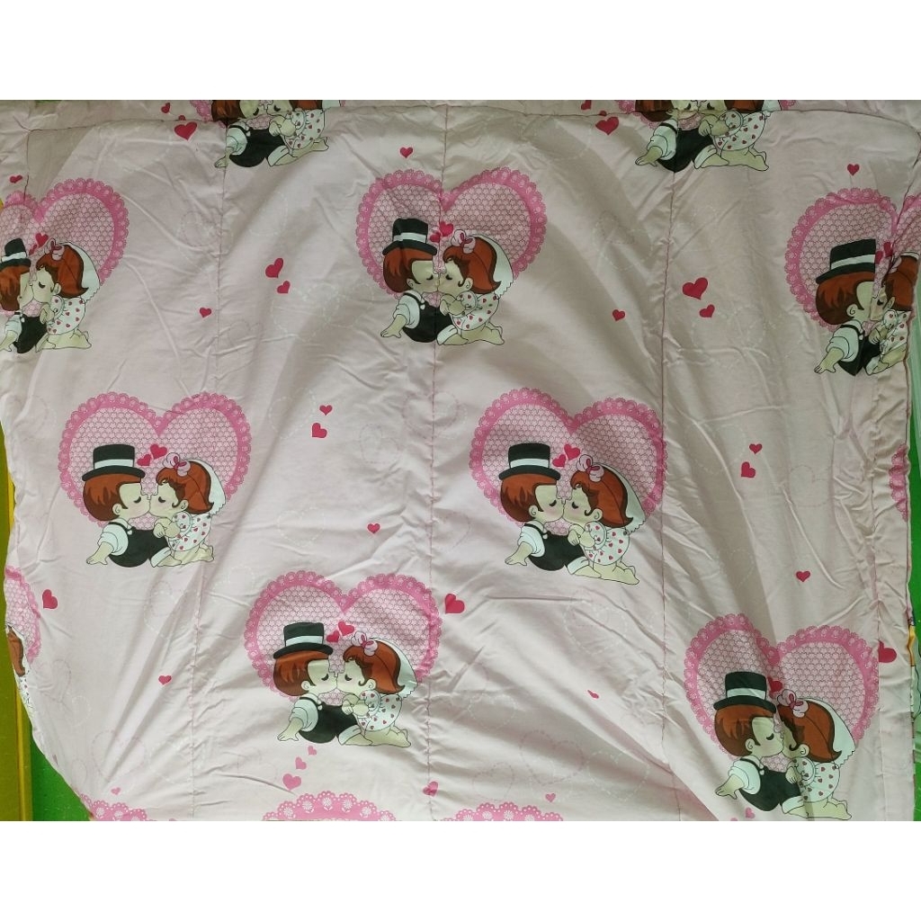 Selimut Bedcover Dakron Tebal King Rabbit