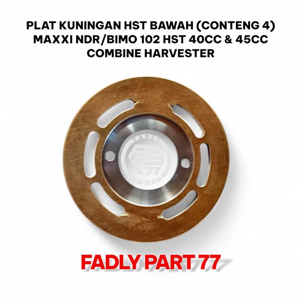 PLAT KUNINGAN HST BAWAH (CONTENG 4) MAXXI NDR85/BIMO 102 HST 40CC & 45CC COMBINE HARVESTER