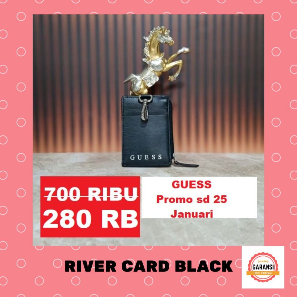 Dompet Guess seri RIVER CARD CASE  wallet sale original store