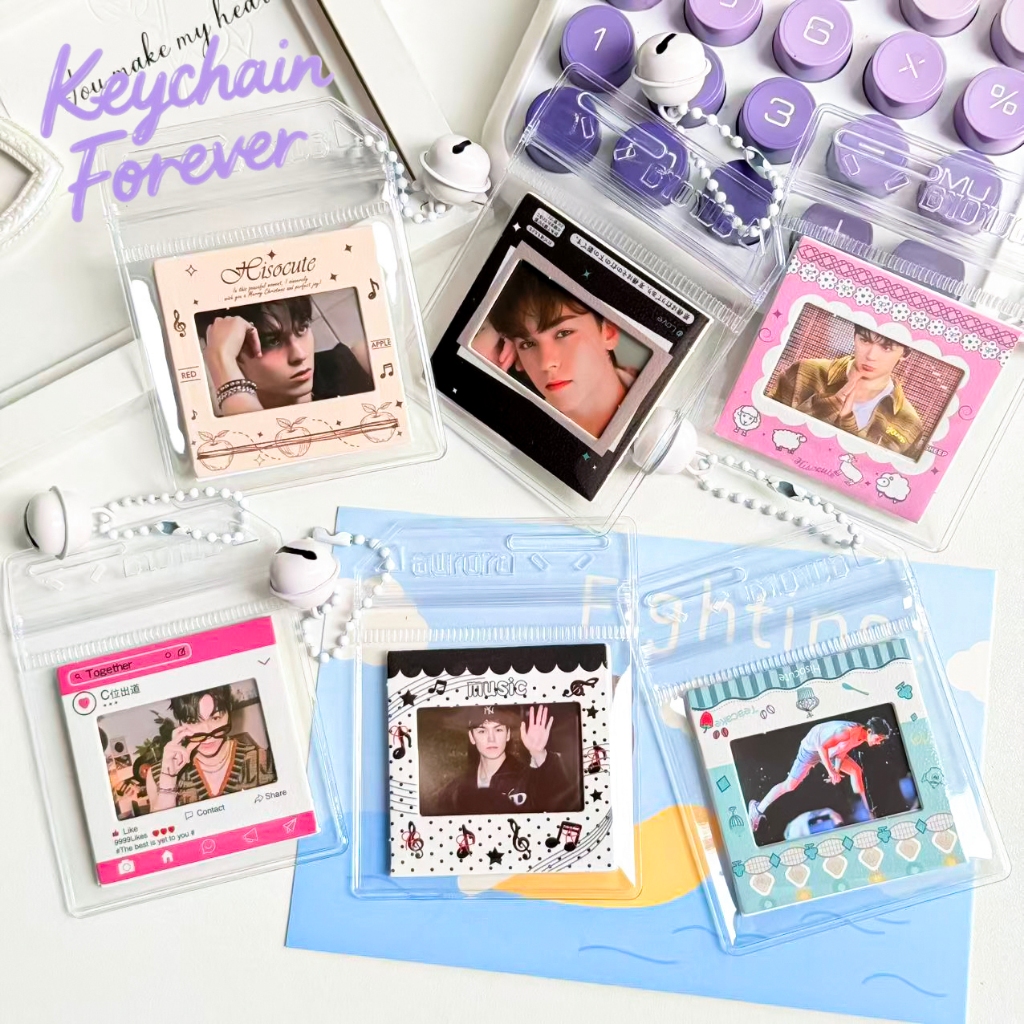 SEVENTEEN-VERNON Gantungan Kunci Kartu Foto Pvc Yang Dapat Diganti Liontin Tas Sekolah Perlengkapan 