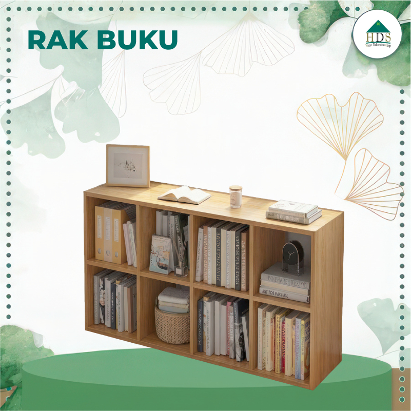 HOME DEKORATION - Rak Buku Lemari Buku Rak Serbaguna Minimalis Modern