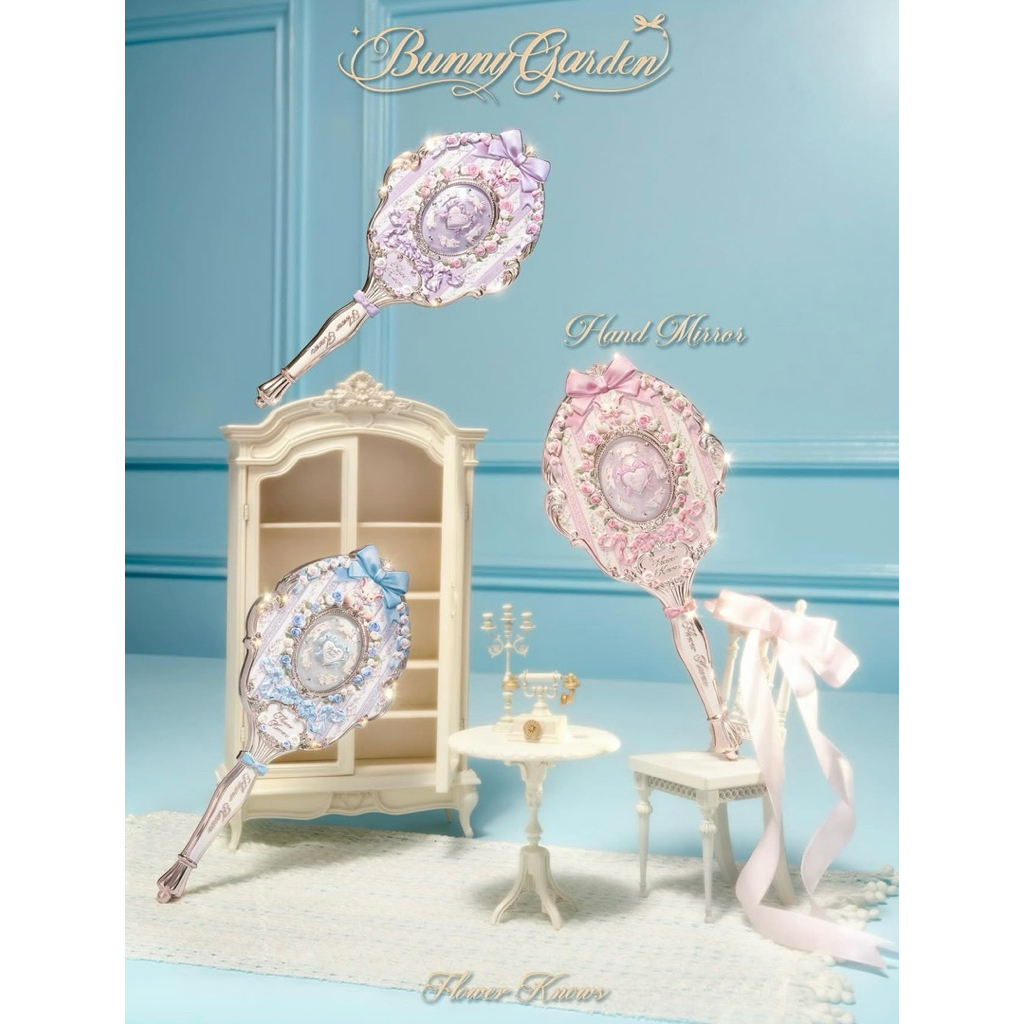 Flower Knows Bunny Garden Collection Hand Mirror